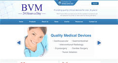 Desktop Screenshot of bvmmedical.com