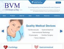 Tablet Screenshot of bvmmedical.com